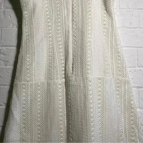 White Knit Dress Kendall & Kylie Flirty Boho Romantic Zipper String Strap - Picture 7 of 13